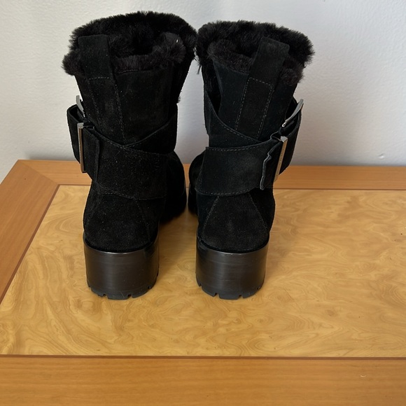 Karl Lagerfeld black faux-lined boots size 8.5 - Picture 3 of 10